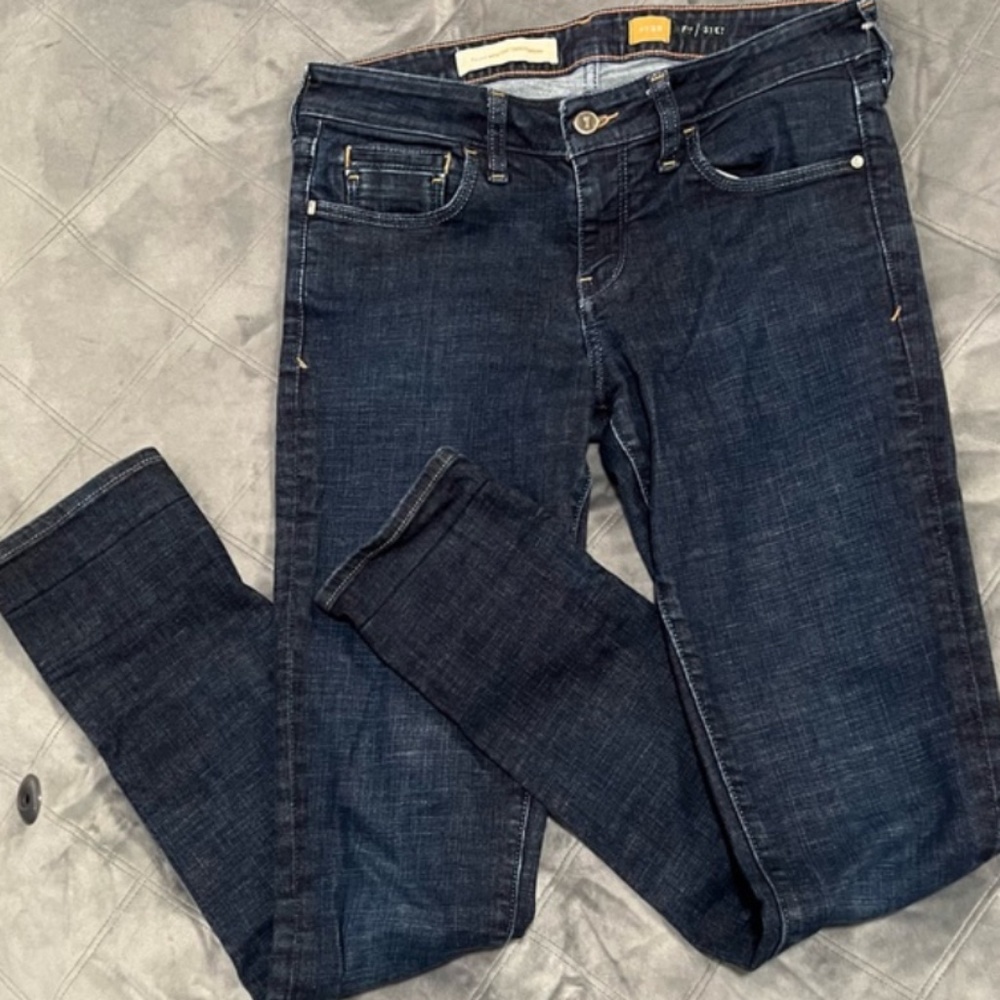 Anthropologie Pilcro & The Letterpress Stet Fit Jeans 28 x 31 Dark Wash